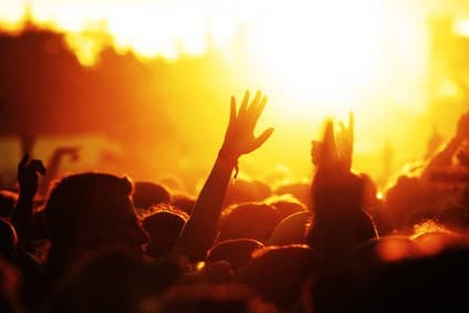 Hands in the air