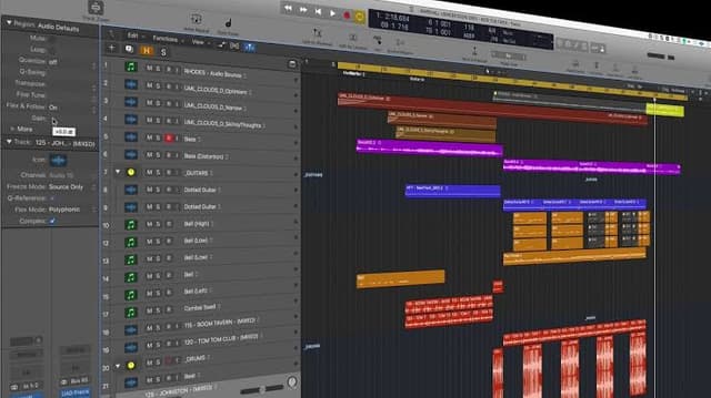Region Inspector Float in Logic Pro