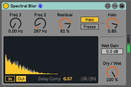 Spectral Blur in Ableton's Free Sample Pack