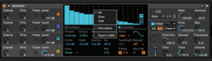 Ableton Advanced course notes - Additive synthesis: in Operator