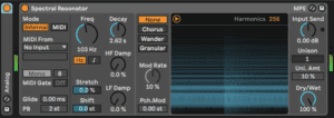 Ableton Advanced course notes - Creative Audio Effects: Resonators
