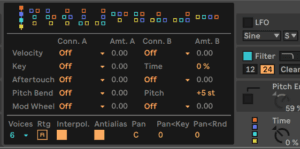 Ableton Advanced course notes - FM: Algorithms, Filter