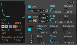 Ableton Advanced course notes - FM: Algorithms, Filter