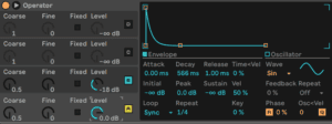 Ableton Advanced course notes - FM: Making FM Drum Sounds