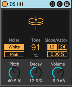 Ableton Advanced course notes - M4L Devices: M4L Drum Synths