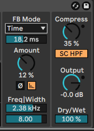 Ableton Advanced course notes - MacWav: Waveshaping with Roar: Saturation, Dist