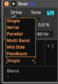 Ableton Advanced course notes - MacWav: Waveshaping with Roar: Saturation, Dist