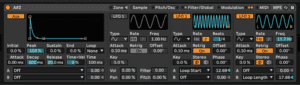 Ableton Advanced course notes - Sampler: AUX Env and LFOs