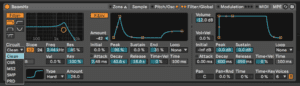 Ableton Advanced course notes - Sampler: Filter, Drive and Shaper