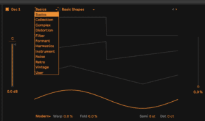 Ableton Advanced course notes - Wave: Wavetable Categories