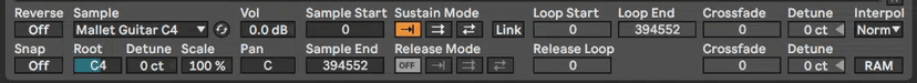 Ableton Advanced course notes - Mapping Key and Velocity Zones in Sampler, Looping