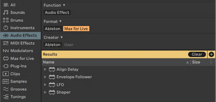 Ableton Live course notes - Audio and MIDI Effects and Racks