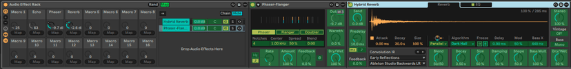 Ableton Live course notes - Audio and MIDI Effects and Racks