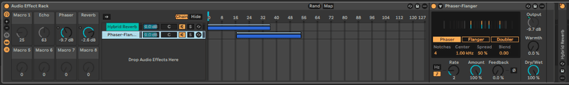 Ableton Live course notes - Audio and MIDI Effects and Racks