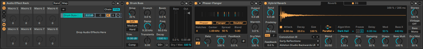 Ableton Live course notes - Audio and MIDI Effects and Racks