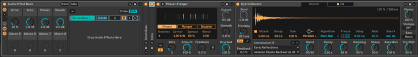 Ableton Live course notes - Audio and MIDI Effects and Racks