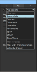 Ableton Live course notes - MIDI Recording of Melodic Instruments