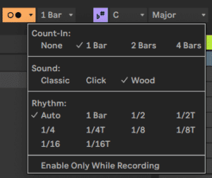 Ableton Live course notes - MIDI Recording of Melodic Instruments
