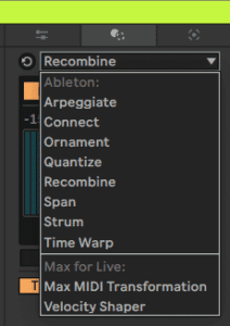 Ableton Live course notes - MIDI Recording of Melodic Instruments