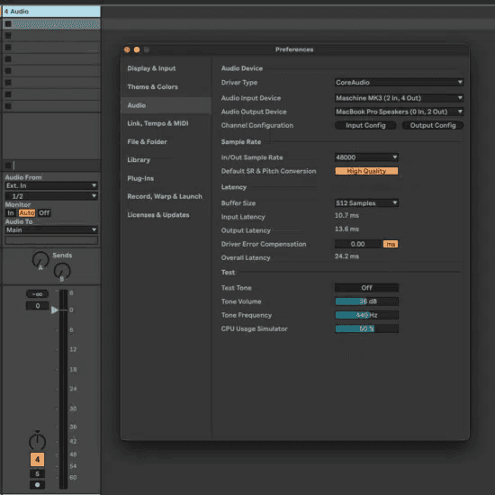 Ableton Live course notes - Recording Audio and Warping Full Tracks