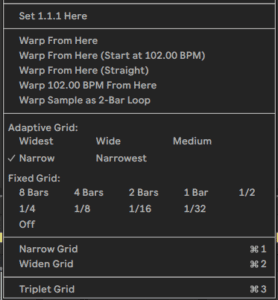Ableton Live course notes - Session and Arrangement View, Workflow and Warping Basics