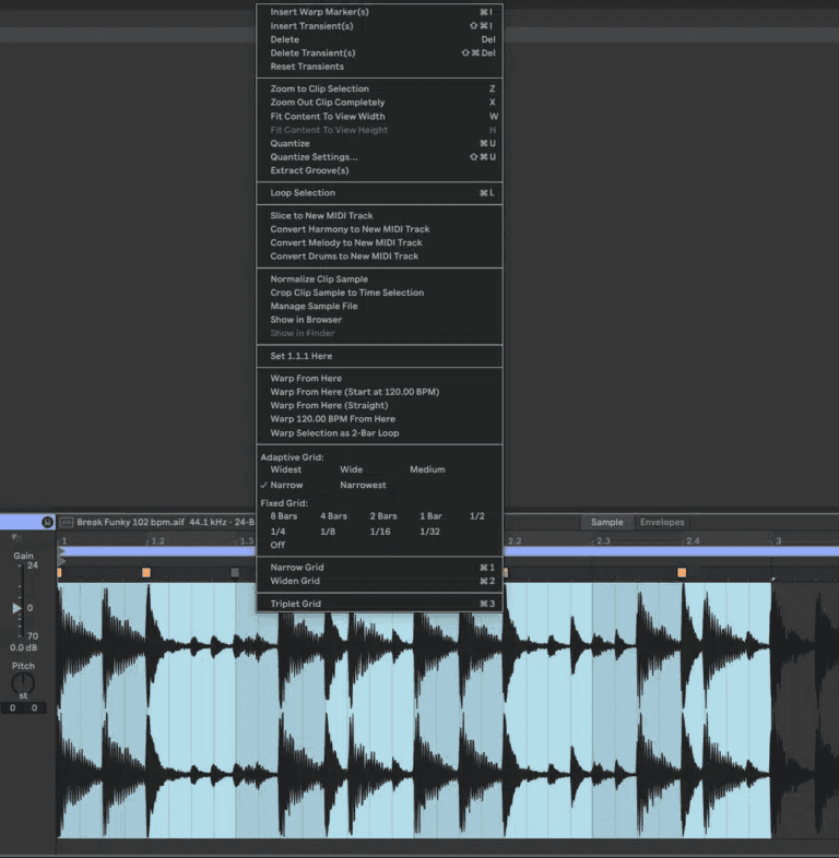 Ableton Live course notes - Warping Loops and Using the Browser