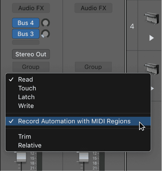 Logic Pro course notes - Automation
