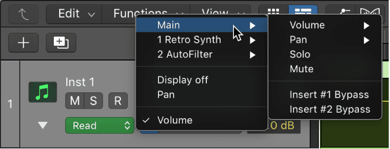 Logic Pro course notes - Automation