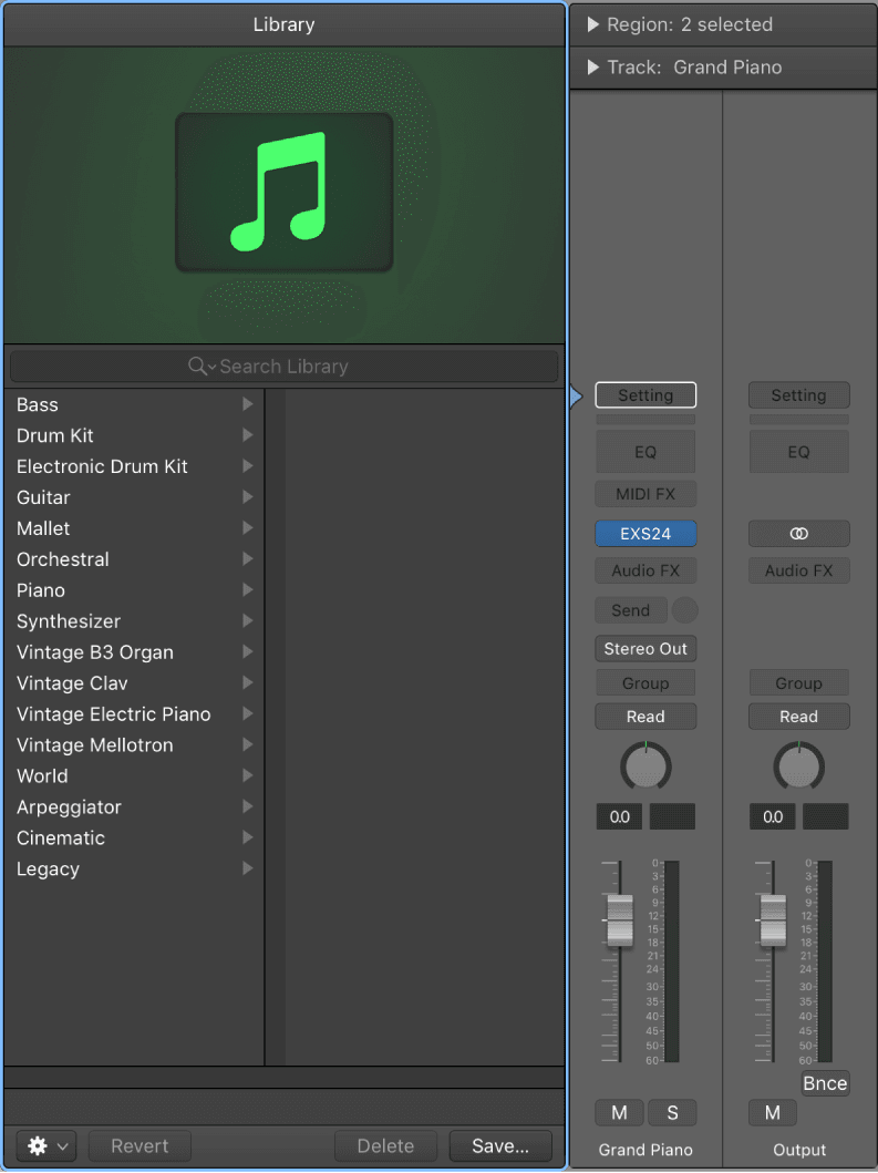 Create tracks in a project