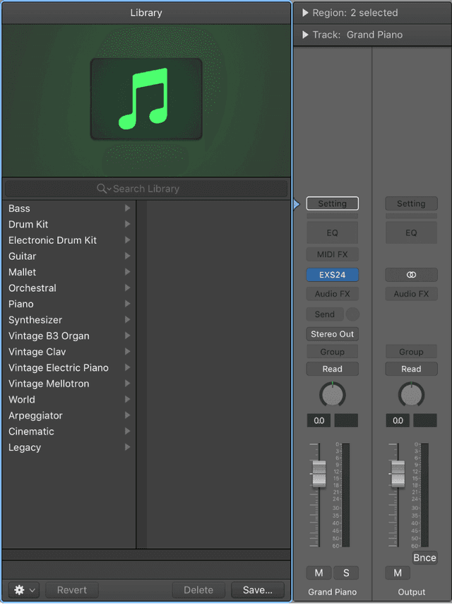 Create tracks in a project