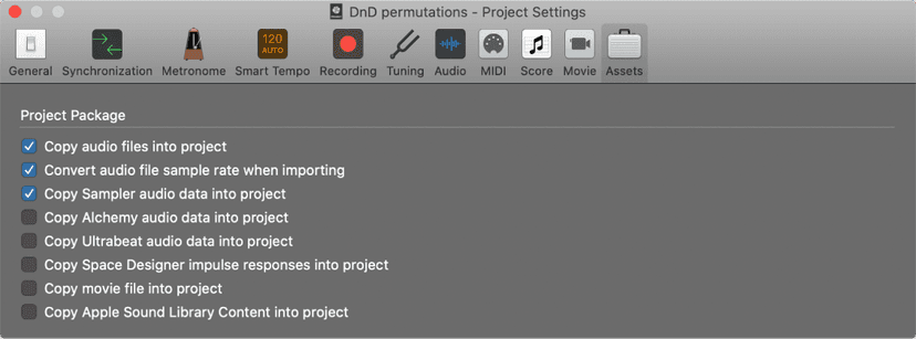 Logic Pro course notes - Editing Audio & Managing Projects