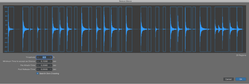 Logic Pro course notes - Editing Audio & Managing Projects