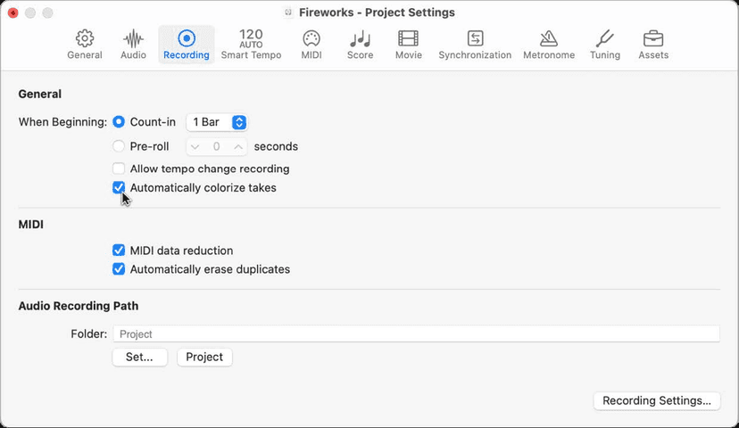 Logic Pro course notes - Flashback Capture