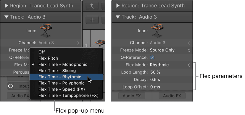 Logic Pro course notes - Flex Time