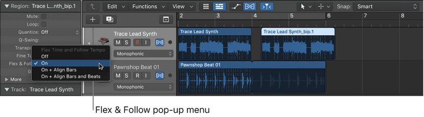 Logic Pro course notes - Flex Time