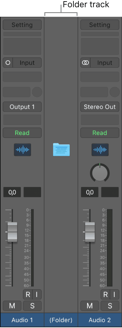 Logic Pro course notes - Folders and Track Stacks