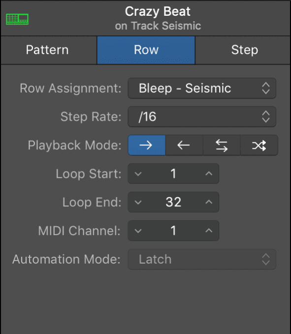 Logic Pro course notes - Making Beats In Step Sequencer