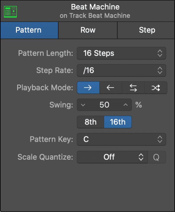 Logic Pro course notes - Making Beats In Step Sequencer