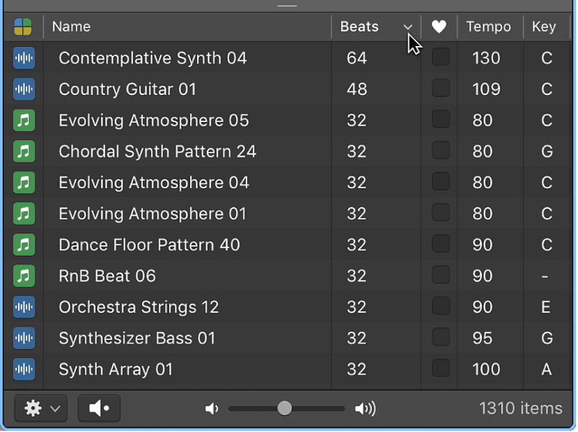 Logic Pro course notes - Making Beats using Apple Loops