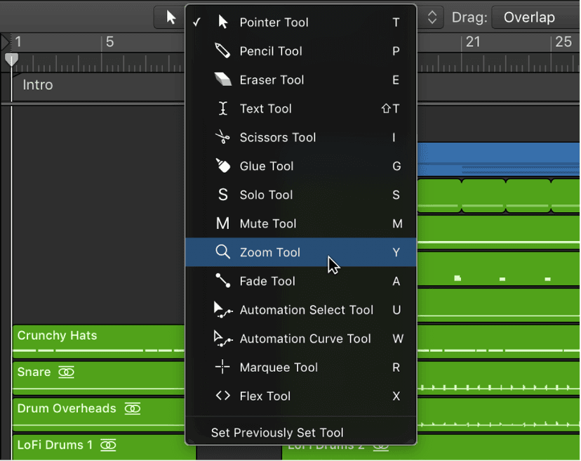 Logic Pro course notes - More about the Main Window