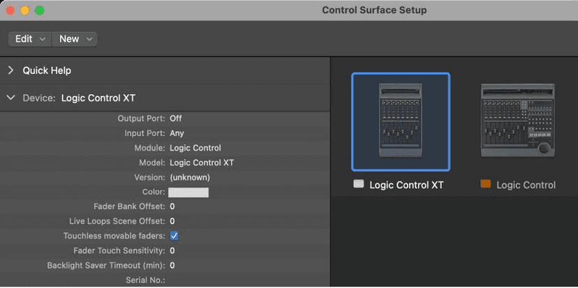 Logic Pro course notes - Control Surfaces and Hardware Control