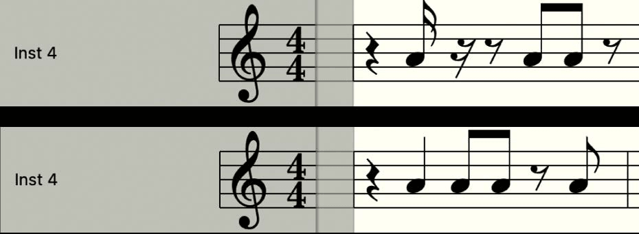 Logic Pro course notes - The Score Editor
