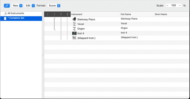 The Score Editor