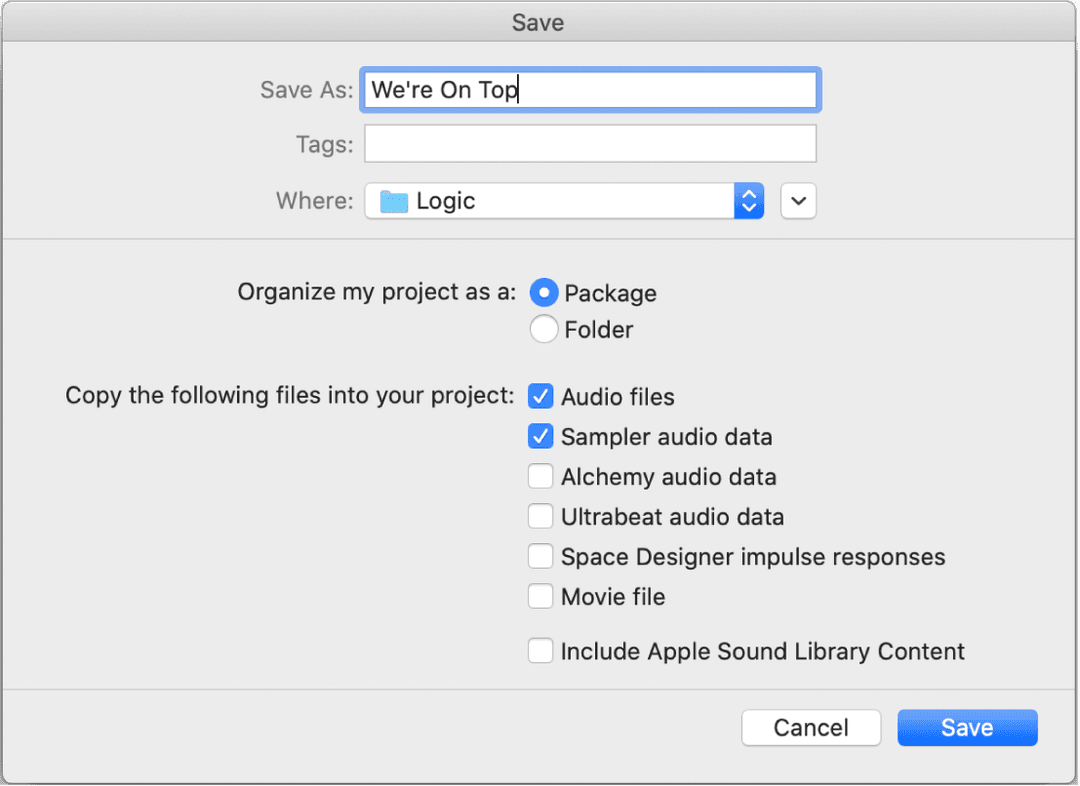 Projects- The Basics