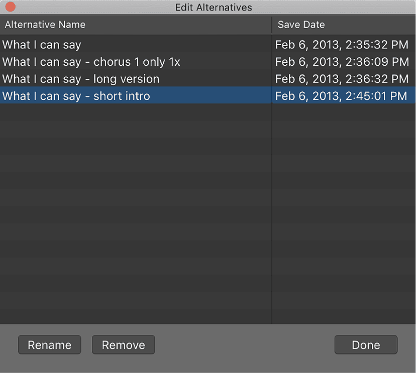 Logic Pro course notes - Projects- The Basics