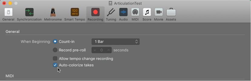 Logic Pro course notes - Recording Audio
