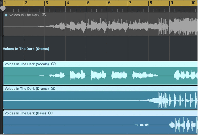Logic Pro course notes - Stem Splitter