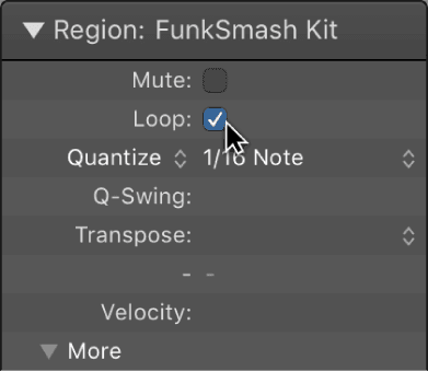 Logic Pro course notes - Working with Regions