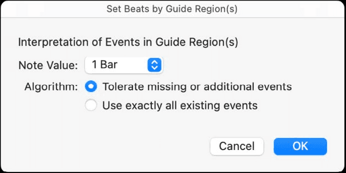 Logic Production course notes - Beat Mapping and Tempo Operations