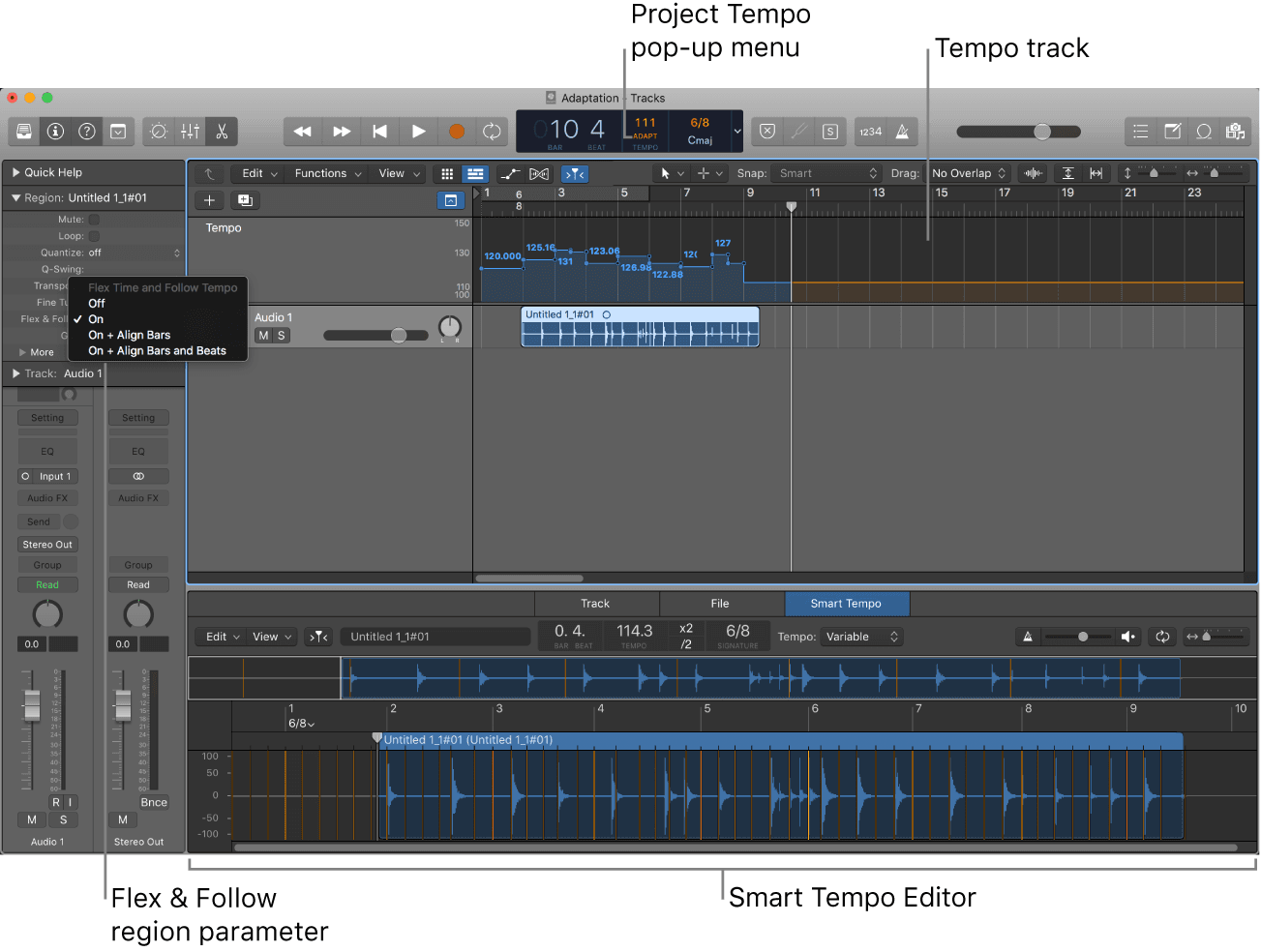 Recording: Smart Tempo & Track Alternatives